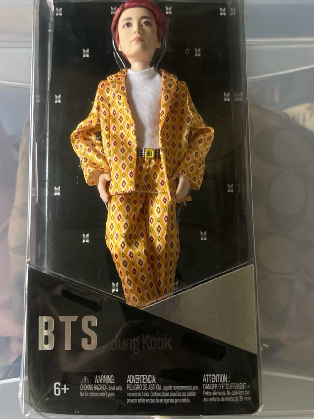BTS Inspired Yellow Patterned Kids Fashion Doll Outfit